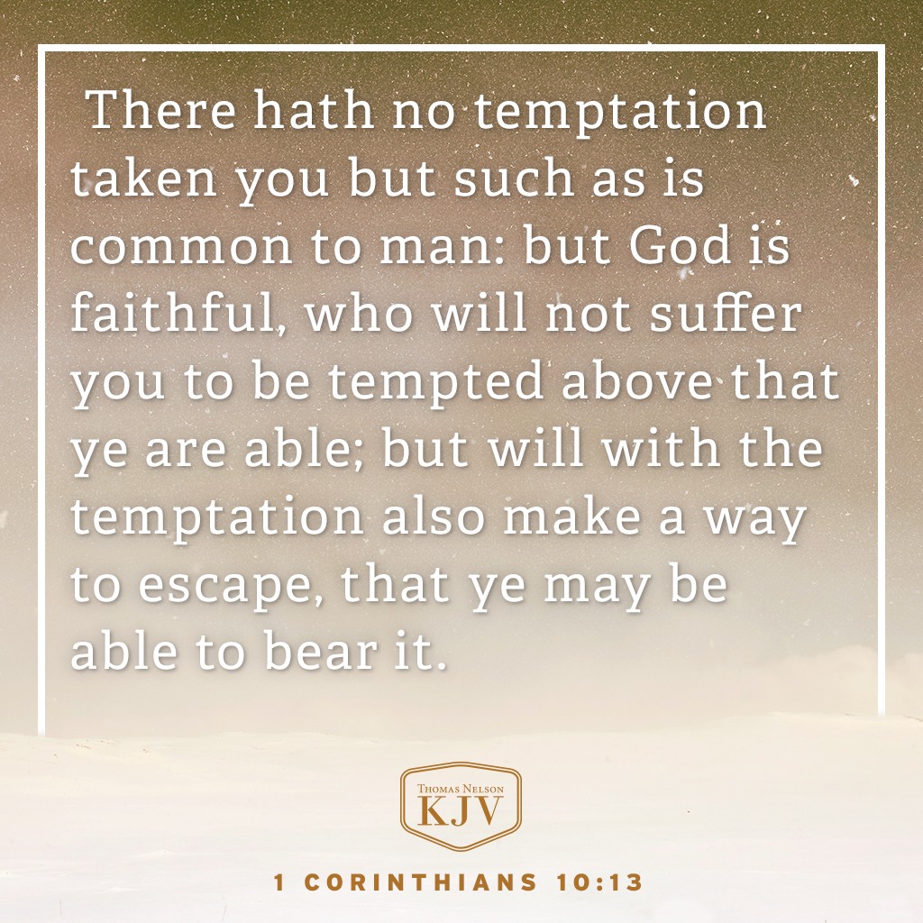 Kjv Verse Of The Day 1 Corinthians 10 13