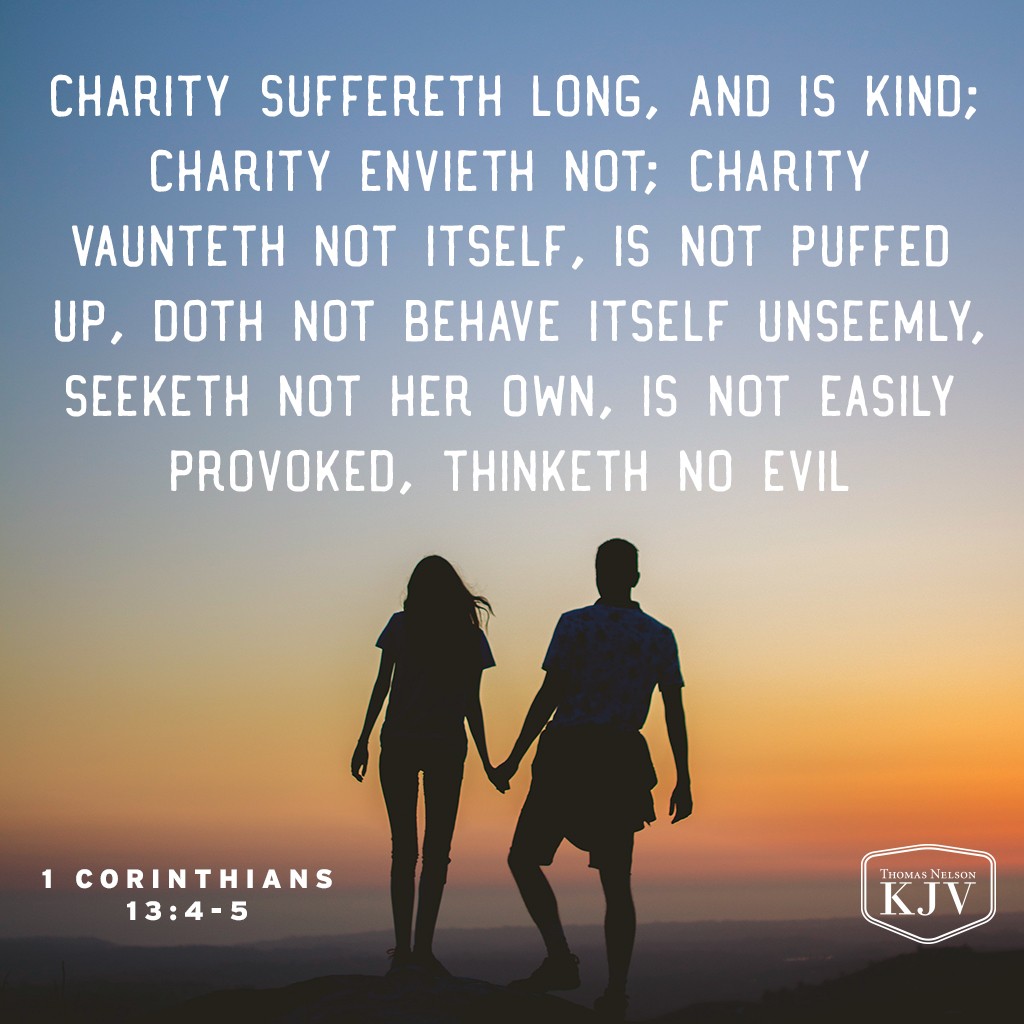 Kjv Verse Of The Day: 1 Corinthians 13:4-5