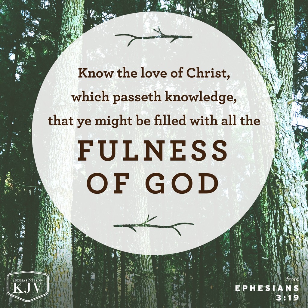 KJV Verse of the Day: Ephesians 3:17-19