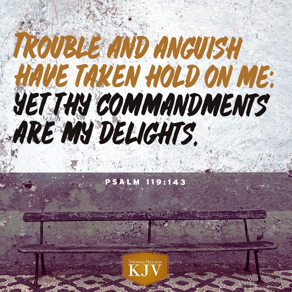KJV Verse Of The Day Psalm 119 143