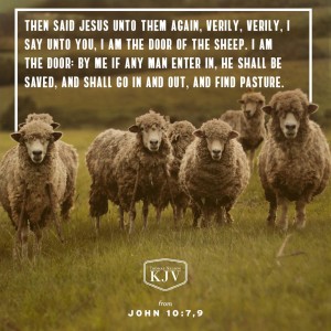 KJV Verse of the Day: John 10:7, 9,-10