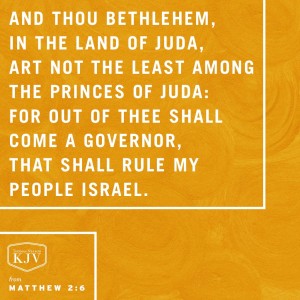 KJV Verse of the Day: Matthew 2:4-6