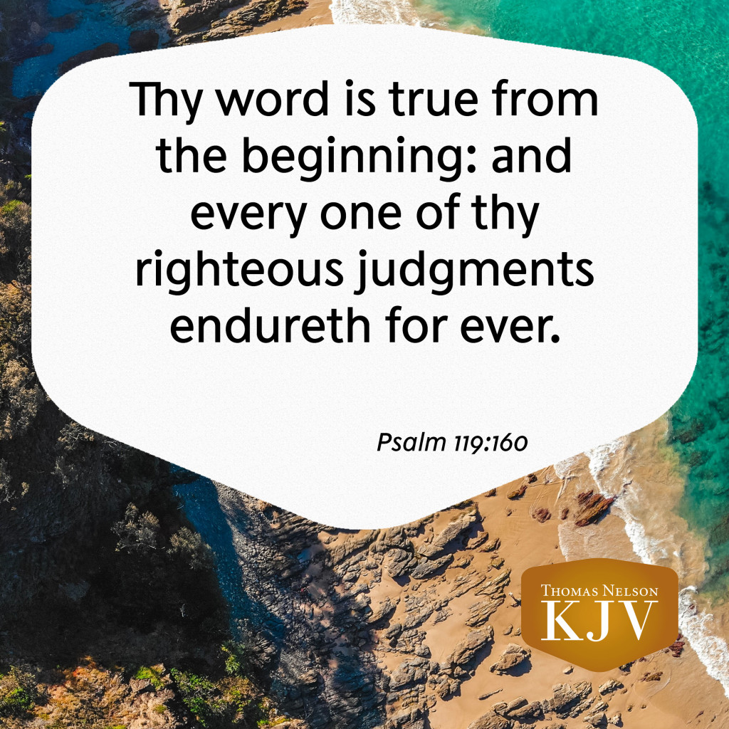 KJV Verse Of The Day Psalm 119 160