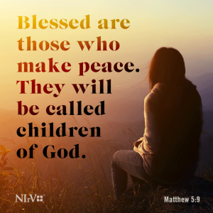 NIrV Verse of the Day: Matthew 5:9