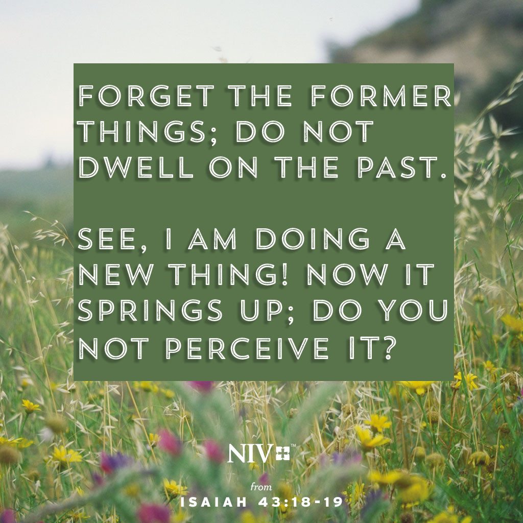 NIV Verse Of The Day Isaiah 43 18 19
