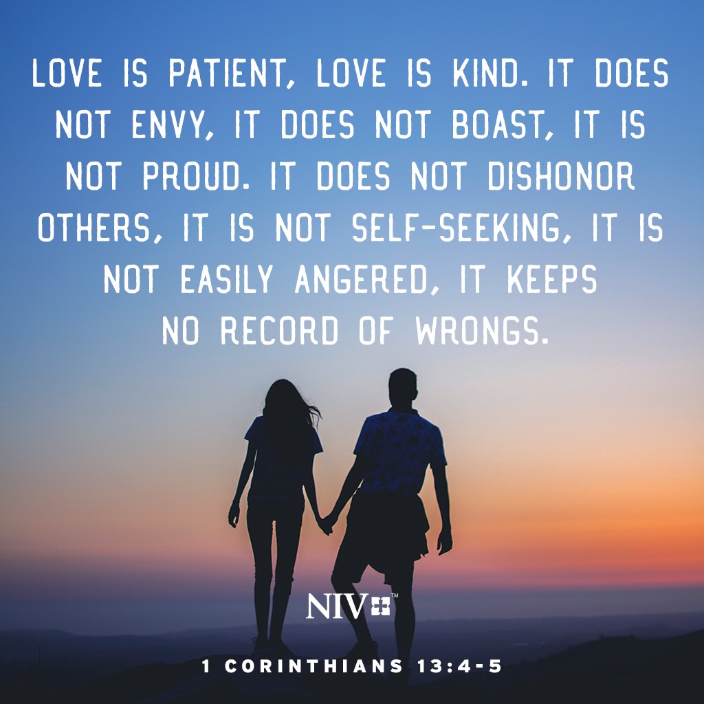 NIV Verse of the Day: 1 Corinthians 13:4-5