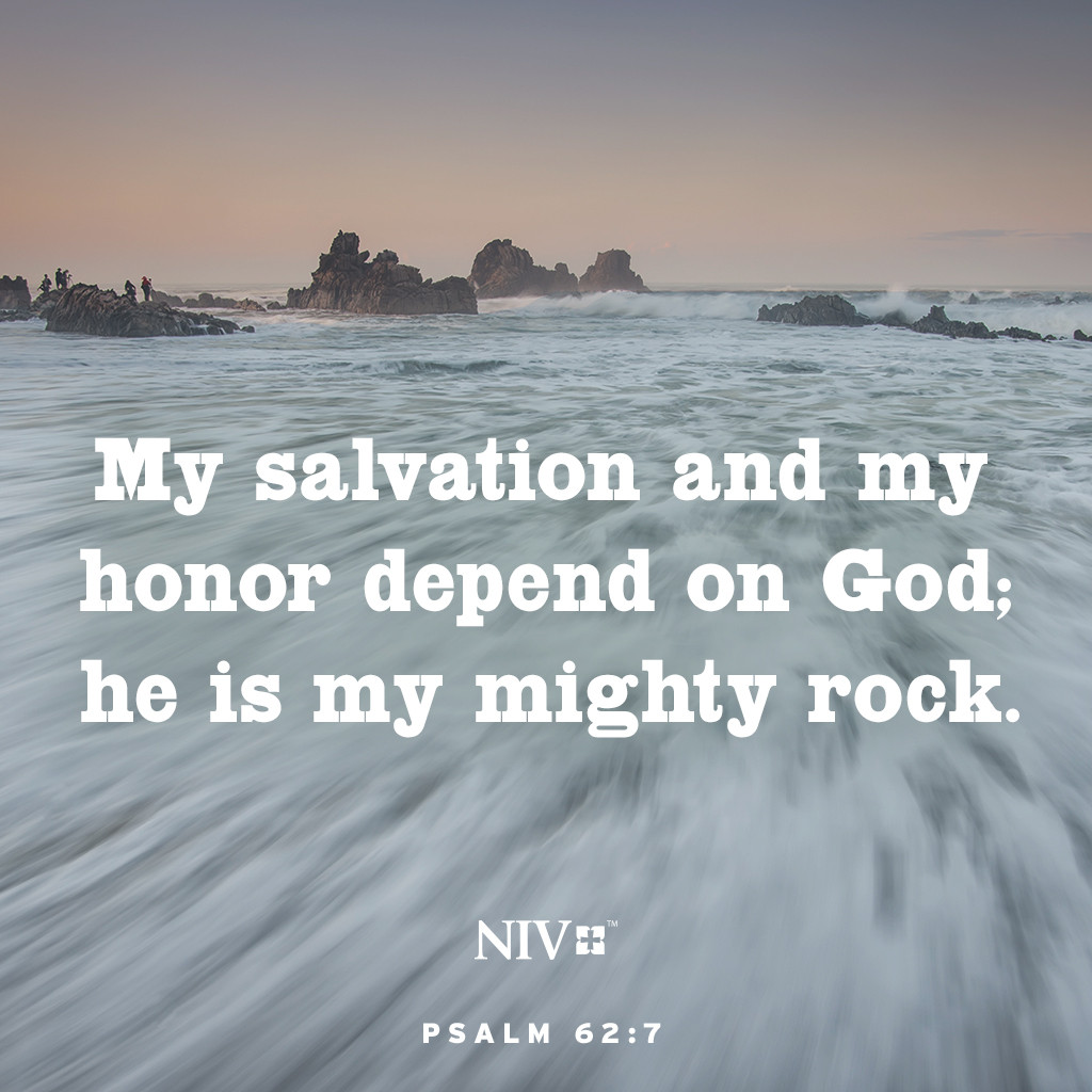 NIV Verse of the Day: Psalm 62:7