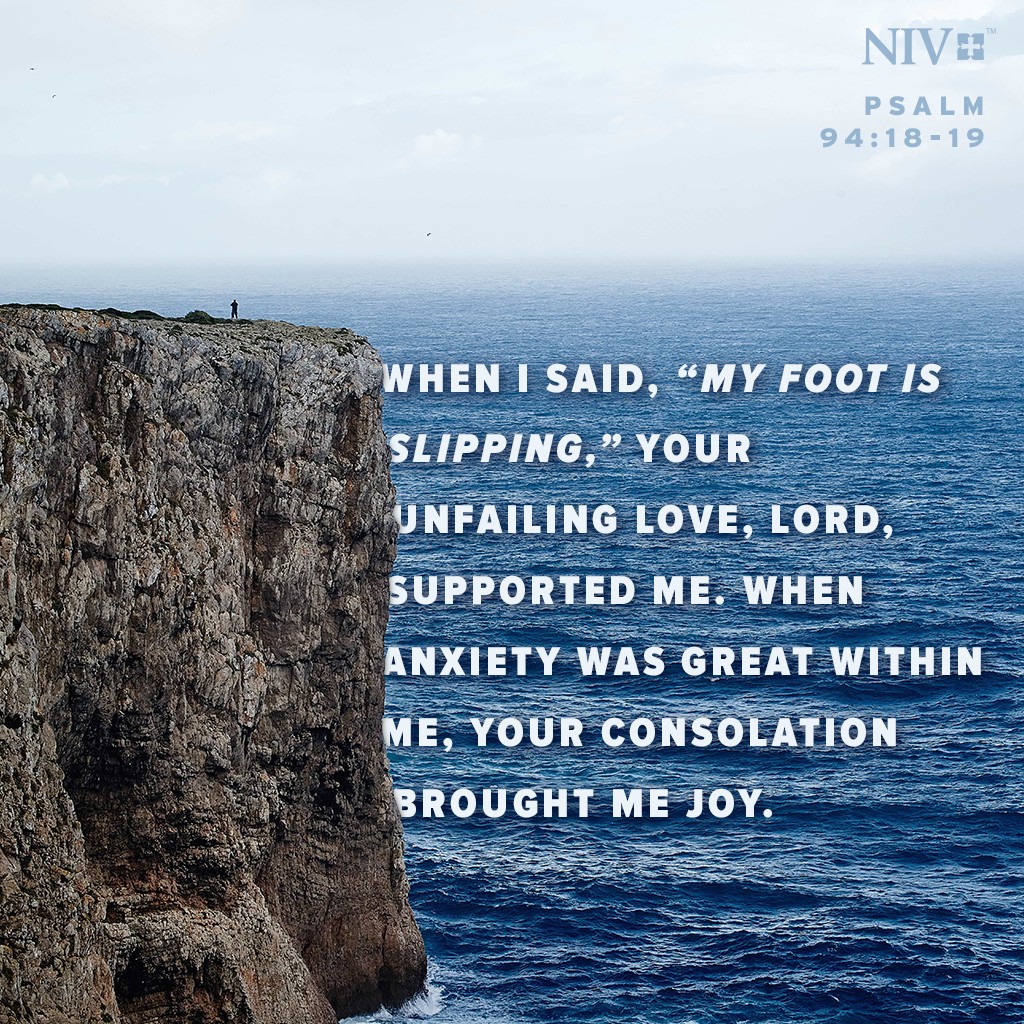 NIV Verse Of The Day Psalm 94 18 19