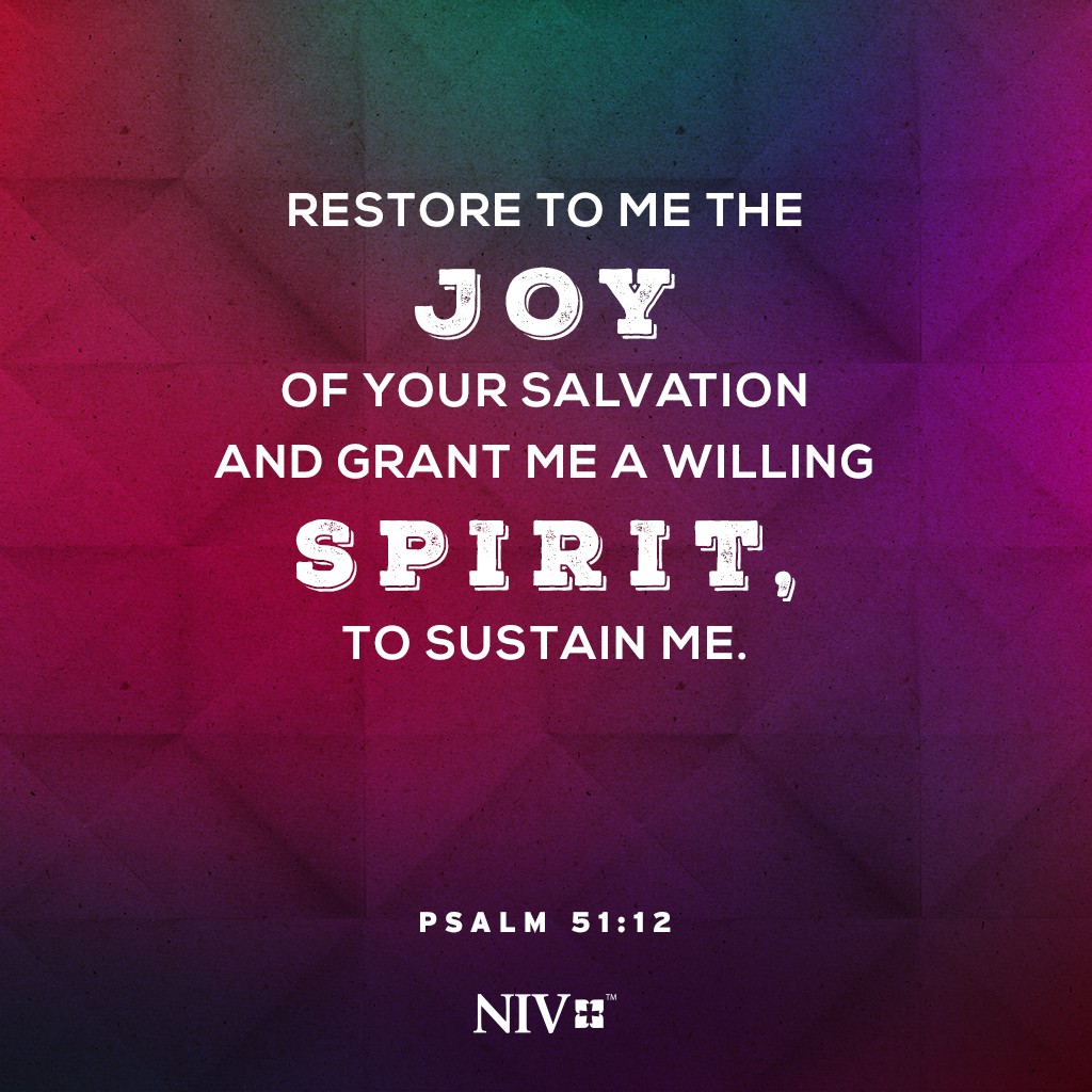 NIV Verse of the Day: Psalm 51:12