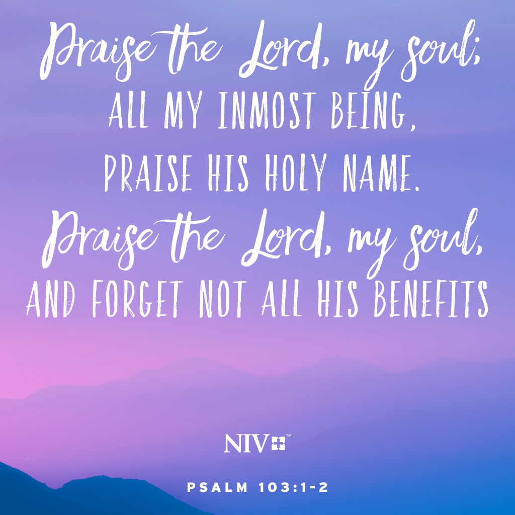 NIV Verse Of The Day Psalm 103 1 2
