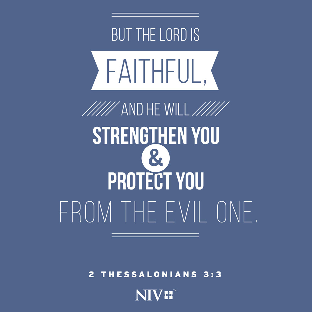 NIV Verse of the Day: 2 Thessalonians 3:3