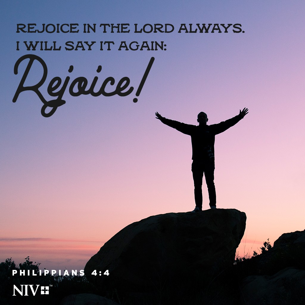 NIV Verse Of The Day: Philippians 4:4