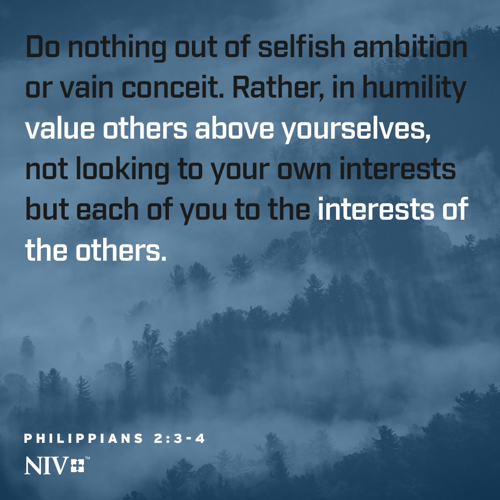 NIV Verse of the Day: Philippians 2:3-4