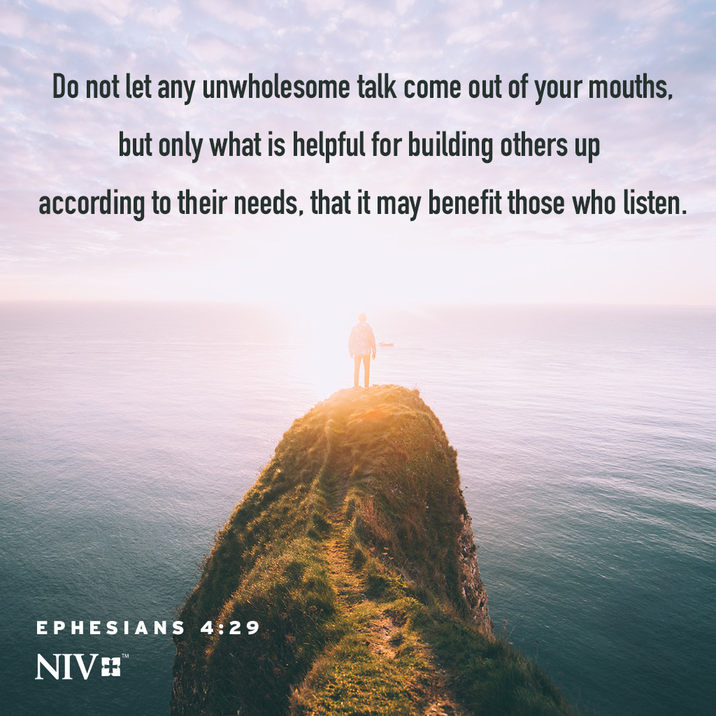 NIV Verse Of The Day: Ephesians 4:29