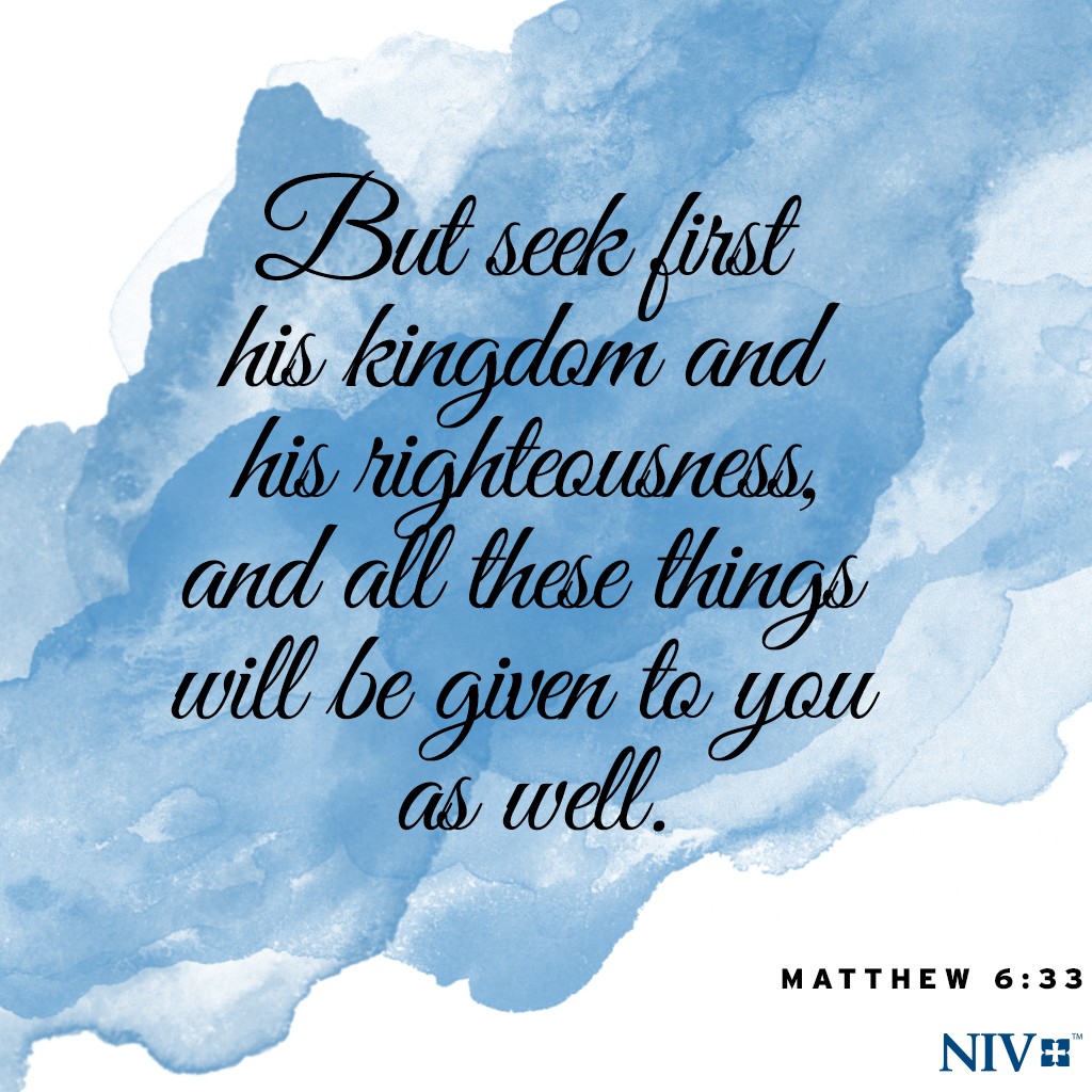 NIV Verse Of The Day Matthew 6 33