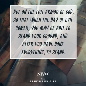 NIV Verse of the Day: Ephesians 6:12-13
