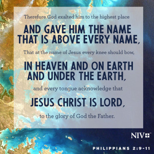 NIV Verse of the Day: Philippians 2:9-11