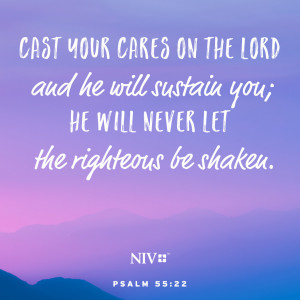 NIV Verse of the Day: Psalm 55:22