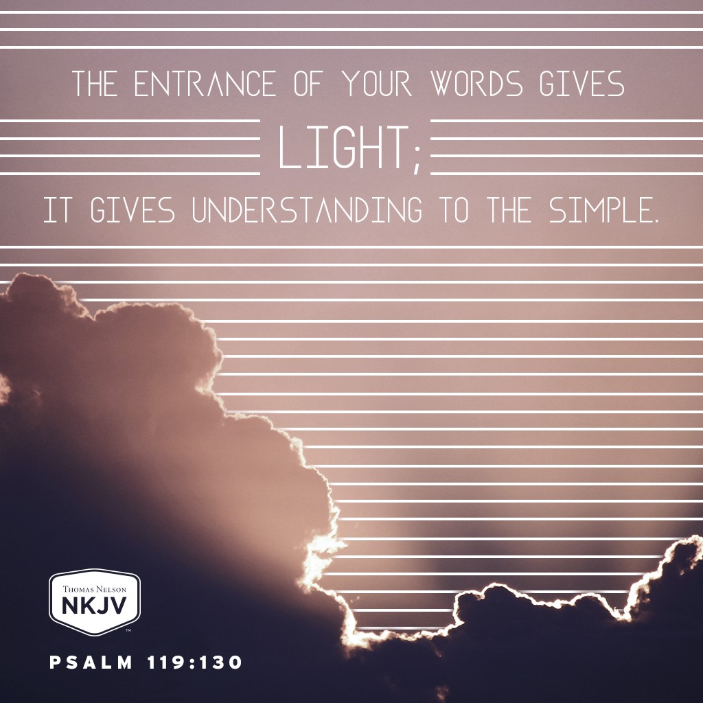 NKJV Verse Of The Day Psalm 119 130