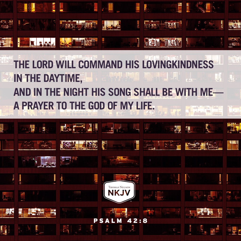 NKJV Verse Of The Day Psalm 42 8