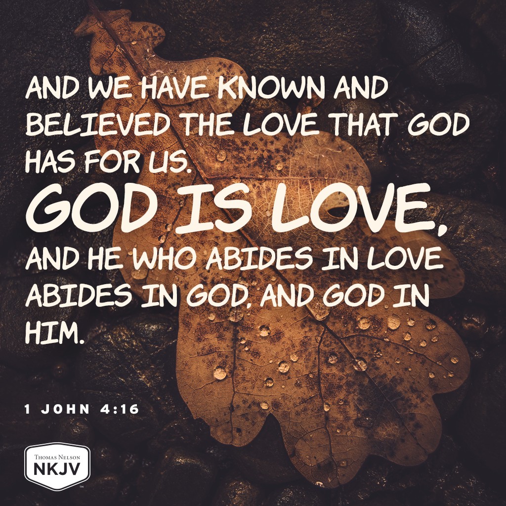 NKJV Verse Of The Day 1 John 4 16