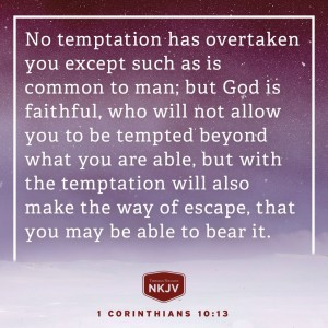 NKJV Verse of the Day: 1 Corinthians 10:13