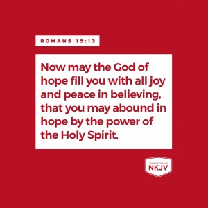 NKJV Verse of the Day: Romans 15:13