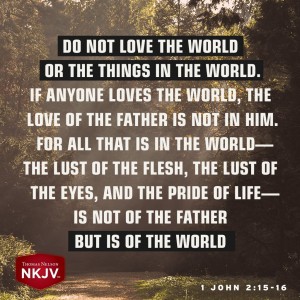 NKJV Verse of the Day: 1 John 2:15-16