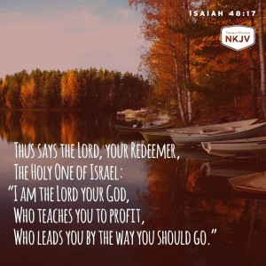 NKJV Verse of the Day: Isaiah 48:17